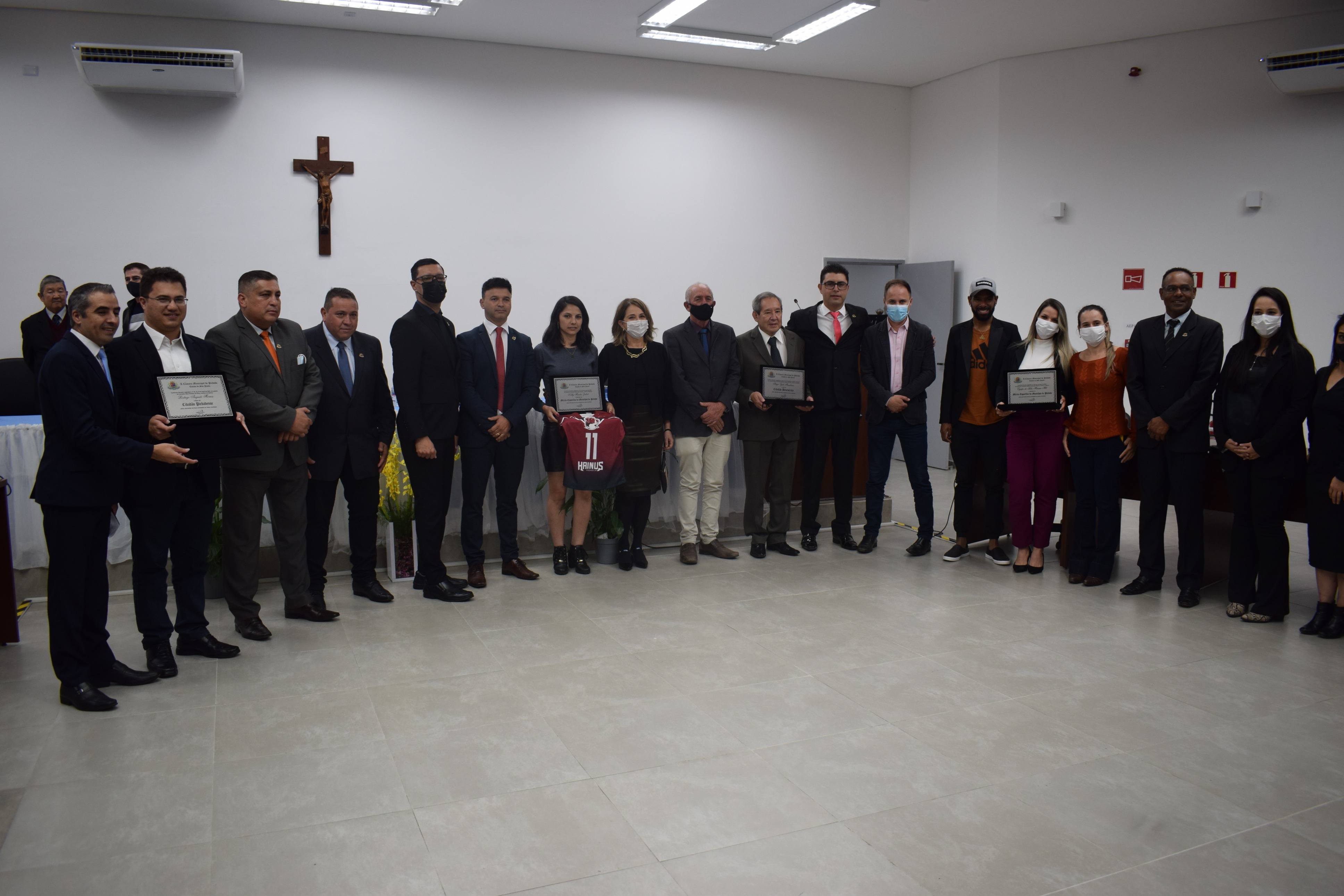 Entrega da distinção do Mérito Esportivo