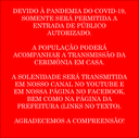 01/01/2021 - Cerimônia de Instalação da 18ª Legislatura 01/01/2021 - Cerimônia de Instalação da 18ª Legislatura