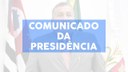 26/10/2021 - Comunicado da Presidência nº 04/2021 26/10/2021 - Comunicado da Presidência nº 04/2021