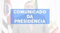 26/10/2021 - Comunicado da Presidência nº 04/2021