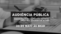30/05/2023 - Audiência Pública de Metas Fiscais