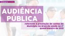 30/09/2021 - Audiência Pública da Saúde referente ao 2º quadrimestre de 2021 30/09/2021 - Audiência Pública da Saúde referente ao 2º quadrimestre de 2021