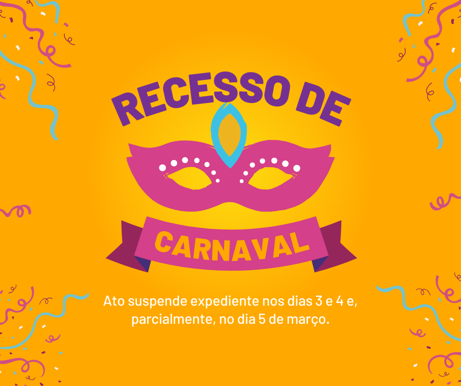 Ato dispõe sobre o funcionamento da Câmara no Carnaval.