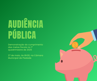 Câmara realizará Audiência Pública de Metas Fiscais na próxima terça-feira.
