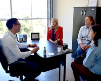 Câmara recebeu a visita da deputada estadual Maria Lúcia Amary.