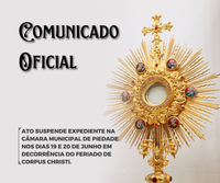Comunicado – Feriado de Corpus Christi