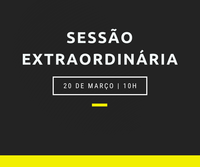 Presidente convoca sessão extraordinária para a manhã desta quinta-feira.